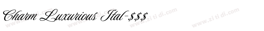 Charm Luxurious Ital字体转换